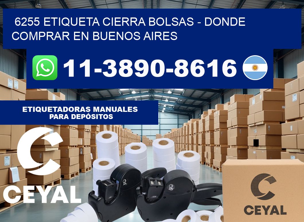 6255 etiqueta Cierra Bolsas – Donde Comprar en Buenos Aires
