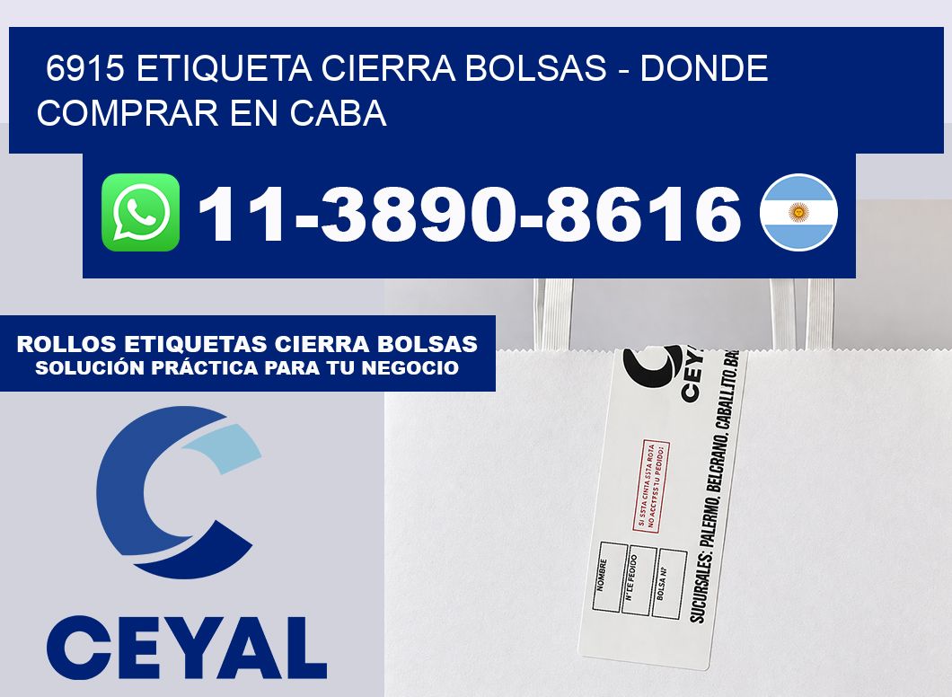 6915 etiqueta Cierra Bolsas – Donde Comprar en Caba