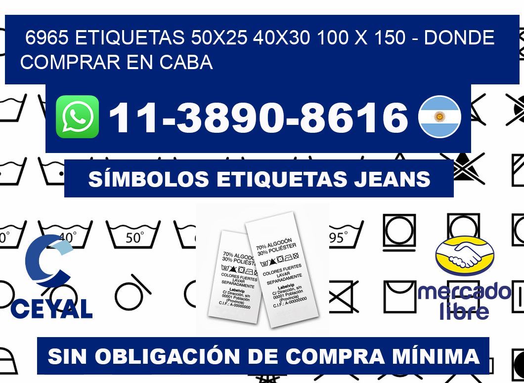 6965 etiquetas 50x25 40x30 100 x 150 - Donde Comprar en Caba