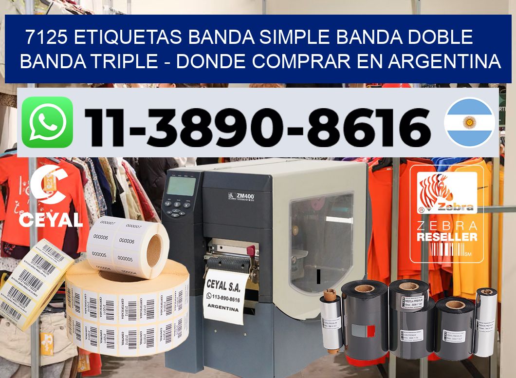 7125 etiquetas banda simple banda doble banda triple – Donde Comprar en Argentina