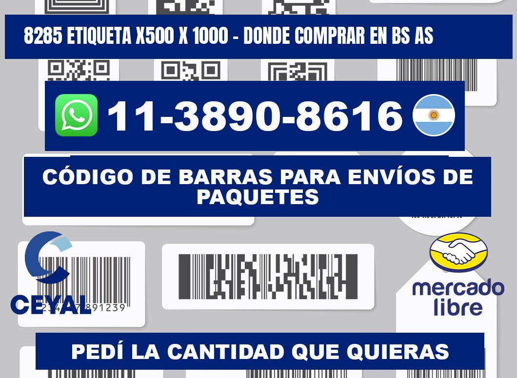 8285 etiqueta x500 x 1000 - Donde Comprar en bs as