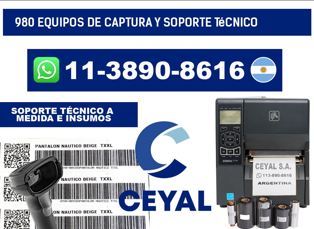980 Equipos de Captura y Soporte Técnico