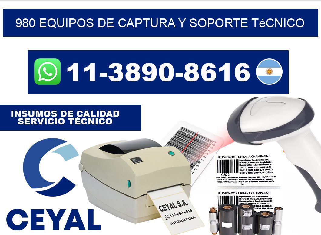 980 Equipos de Captura y Soporte Técnico