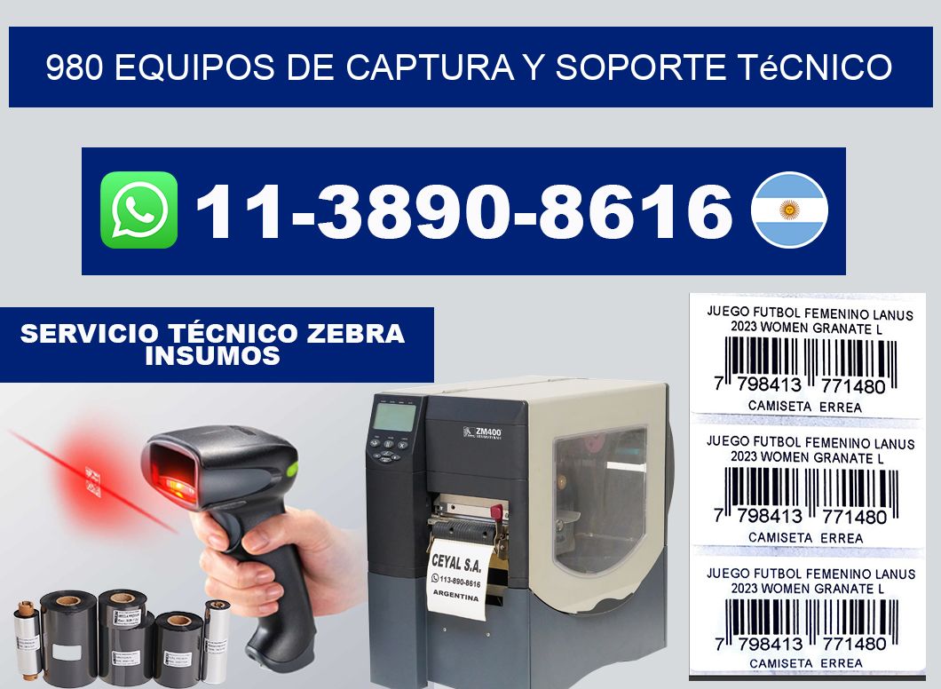 980 Equipos de Captura y Soporte Técnico