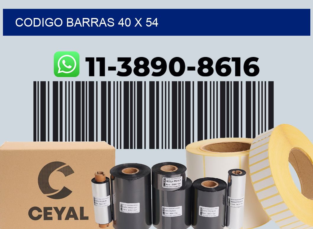 Codigo barras 40 x 54