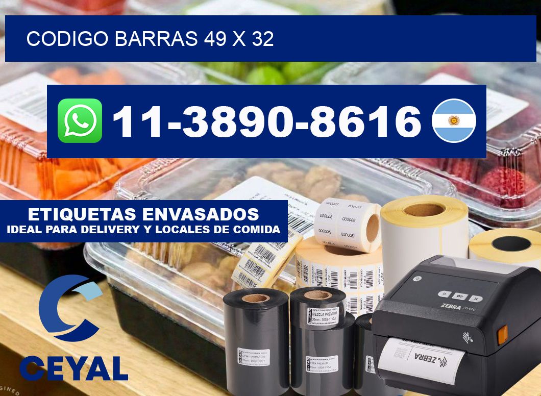 Codigo barras 49 x 32