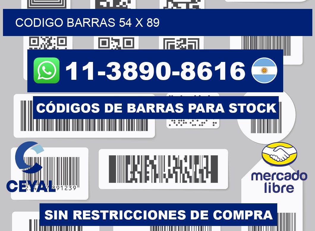 Codigo barras 54 x 89