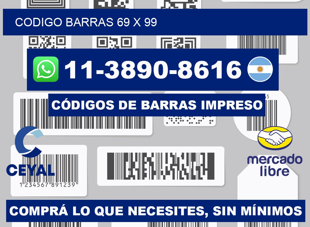 Codigo barras 69 x 99