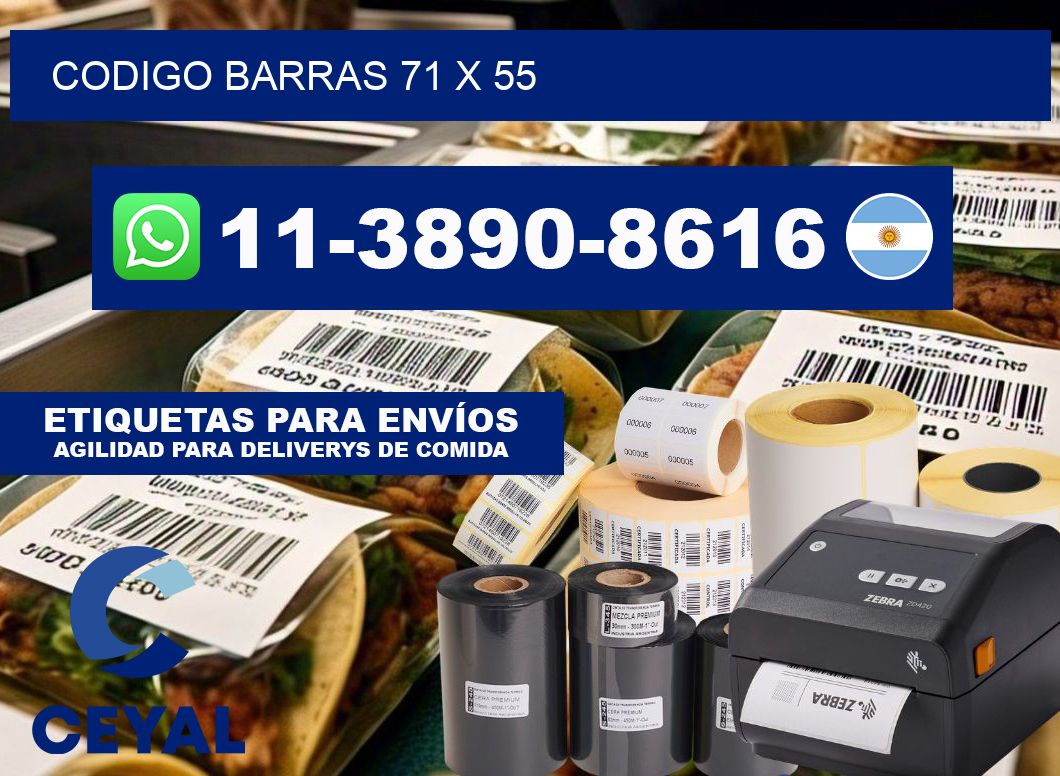 Codigo barras 71 x 55