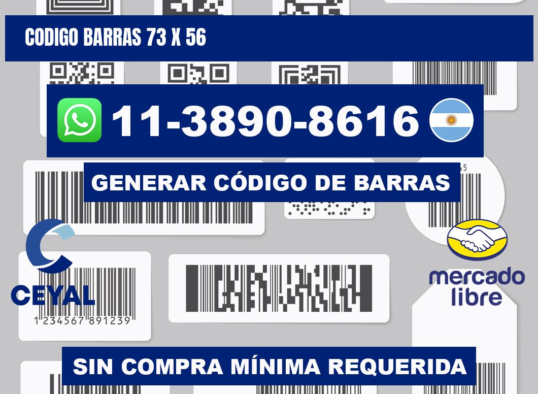 Codigo barras 73 x 56