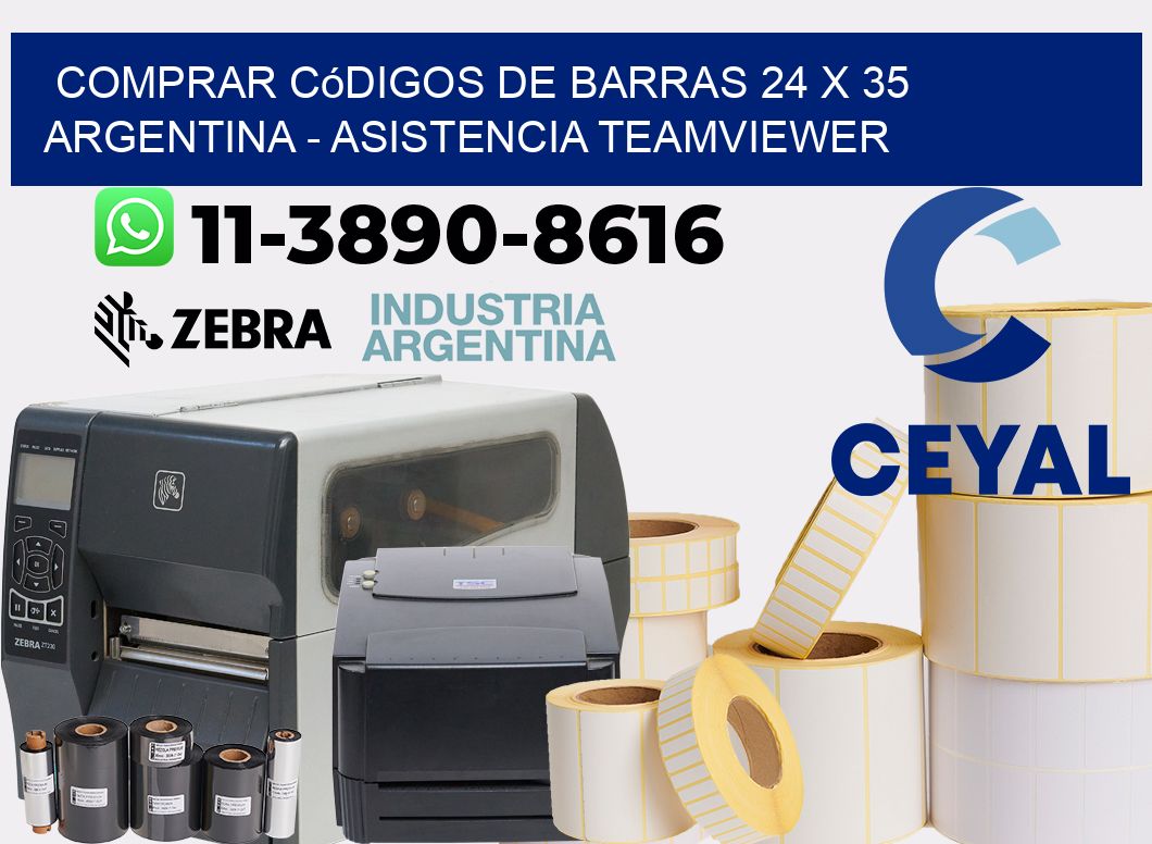 Comprar códigos de barras 24 x 35 argentina - asistencia teamviewer