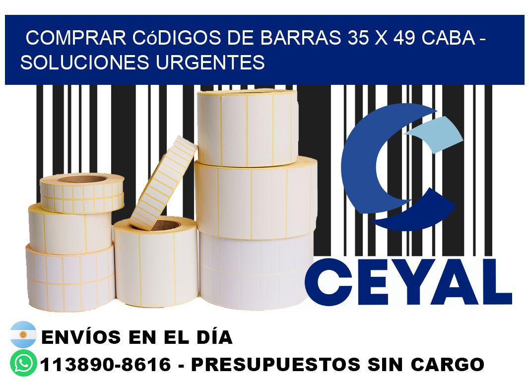 Comprar códigos de barras 35 x 49 CABA - soluciones urgentes