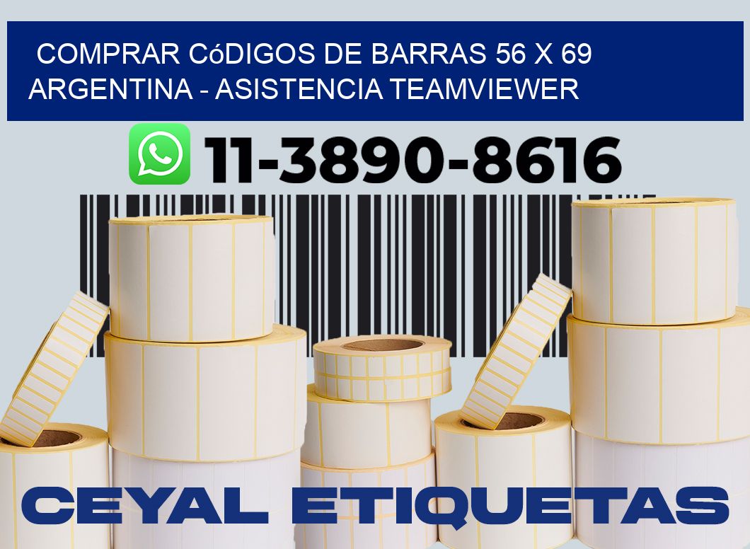 Comprar códigos de barras 56 x 69 argentina - asistencia teamviewer