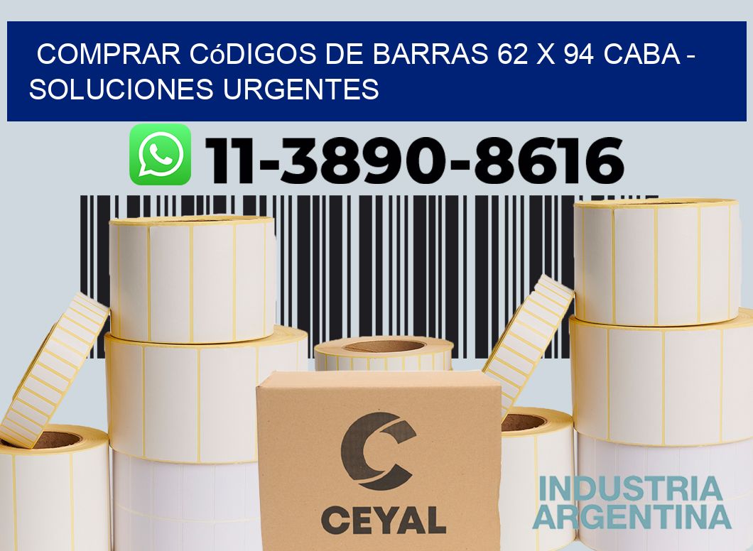 Comprar códigos de barras 62 x 94 CABA - soluciones urgentes