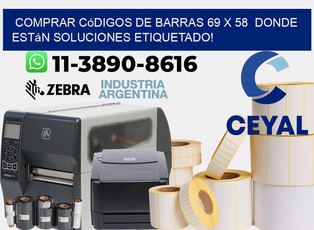 Comprar códigos de barras 69 x 58 donde están soluciones etiquetado!