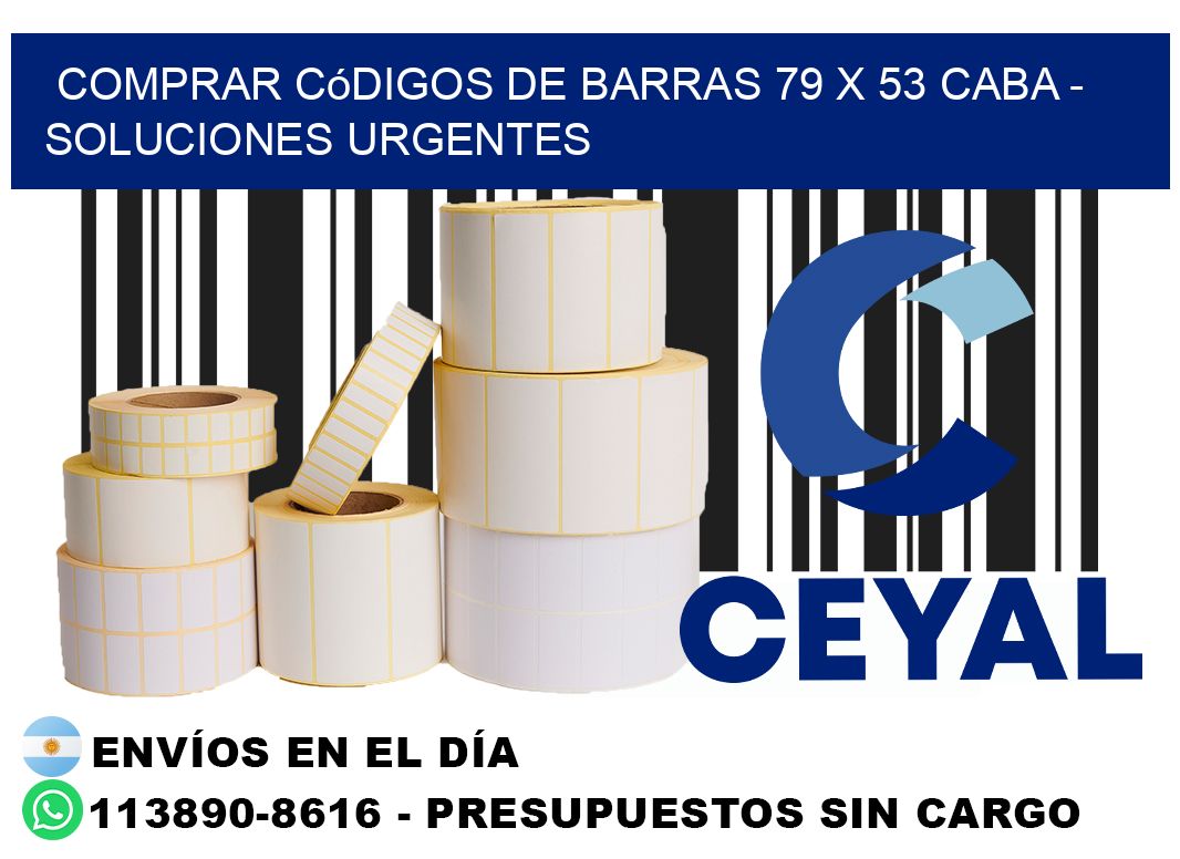 Comprar códigos de barras 79 x 53 CABA - soluciones urgentes