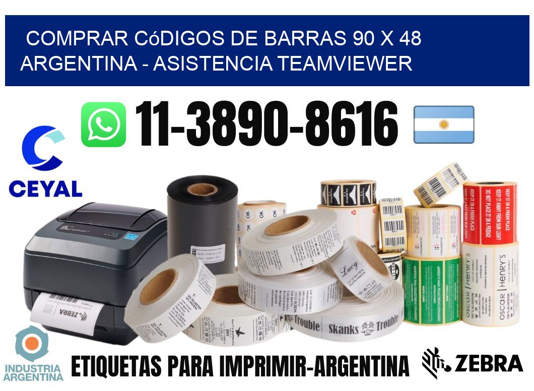 Comprar códigos de barras 90 x 48 argentina - asistencia teamviewer