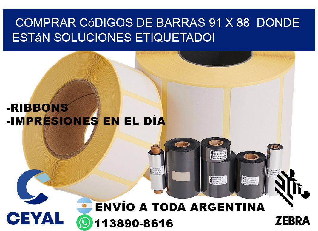Comprar códigos de barras 91 x 88  donde están soluciones etiquetado!