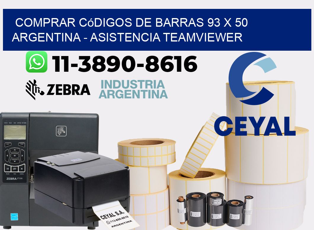 Comprar códigos de barras 93 x 50 argentina - asistencia teamviewer