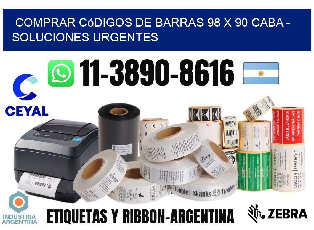 Comprar códigos de barras 98 x 90 CABA - soluciones urgentes