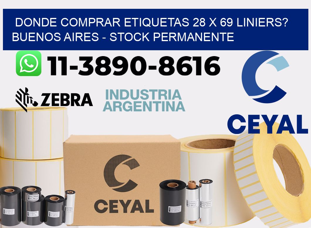 Donde Comprar etiquetas 28 x 69 LINIERS? Buenos Aires - Stock permanente