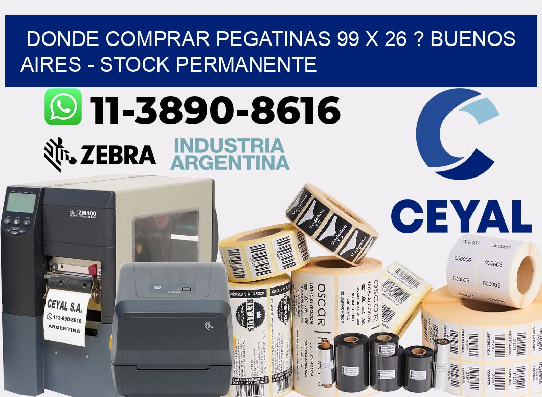Donde Comprar pegatinas 99 x 26 ? Buenos Aires - Stock permanente
