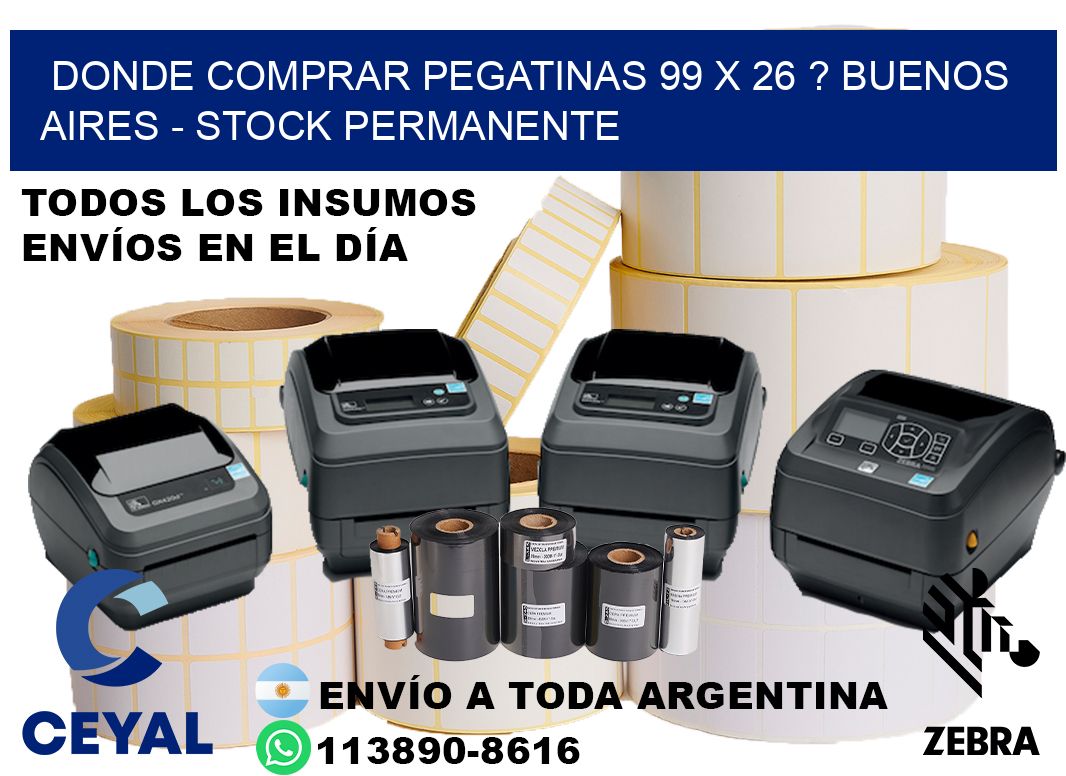 Donde Comprar pegatinas 99 x 26 ? Buenos Aires - Stock permanente