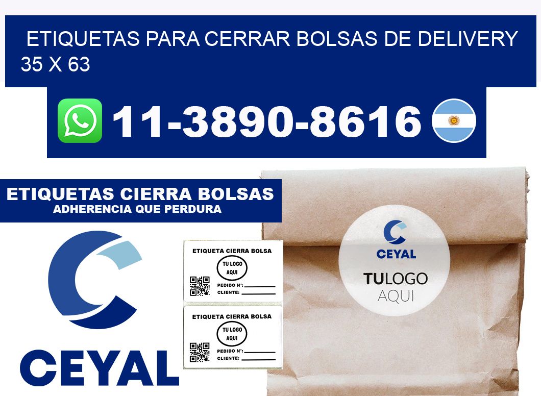 ETIQUETAS PARA CERRAR BOLSAS DE DELIVERY 35 x 63