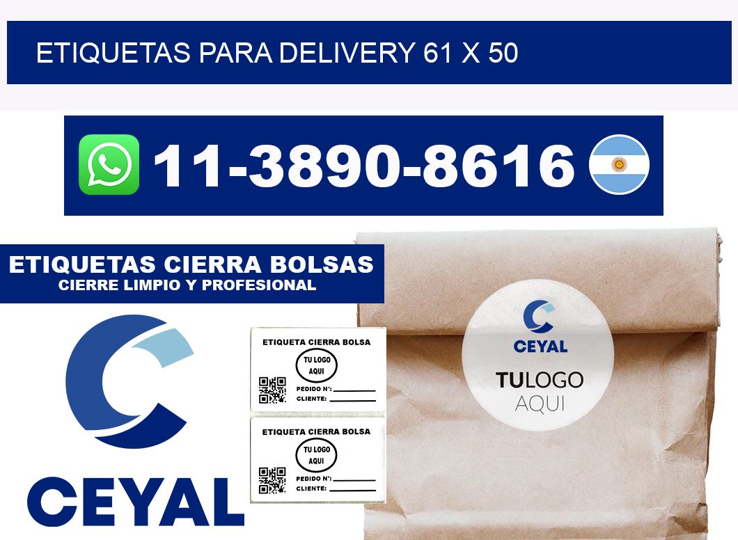 ETIQUETAS PARA DELIVERY 61 x 50