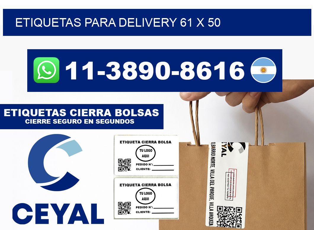 ETIQUETAS PARA DELIVERY 61 x 50
