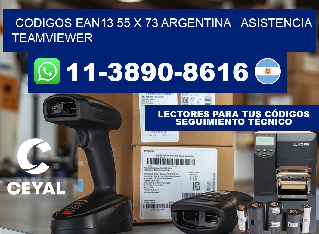 codigos ean13 55 x 73 argentina - asistencia teamviewer