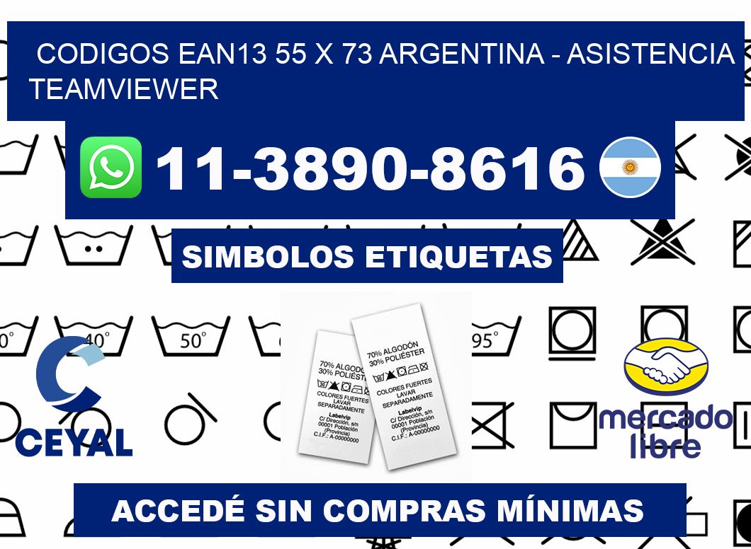 codigos ean13 55 x 73 argentina - asistencia teamviewer