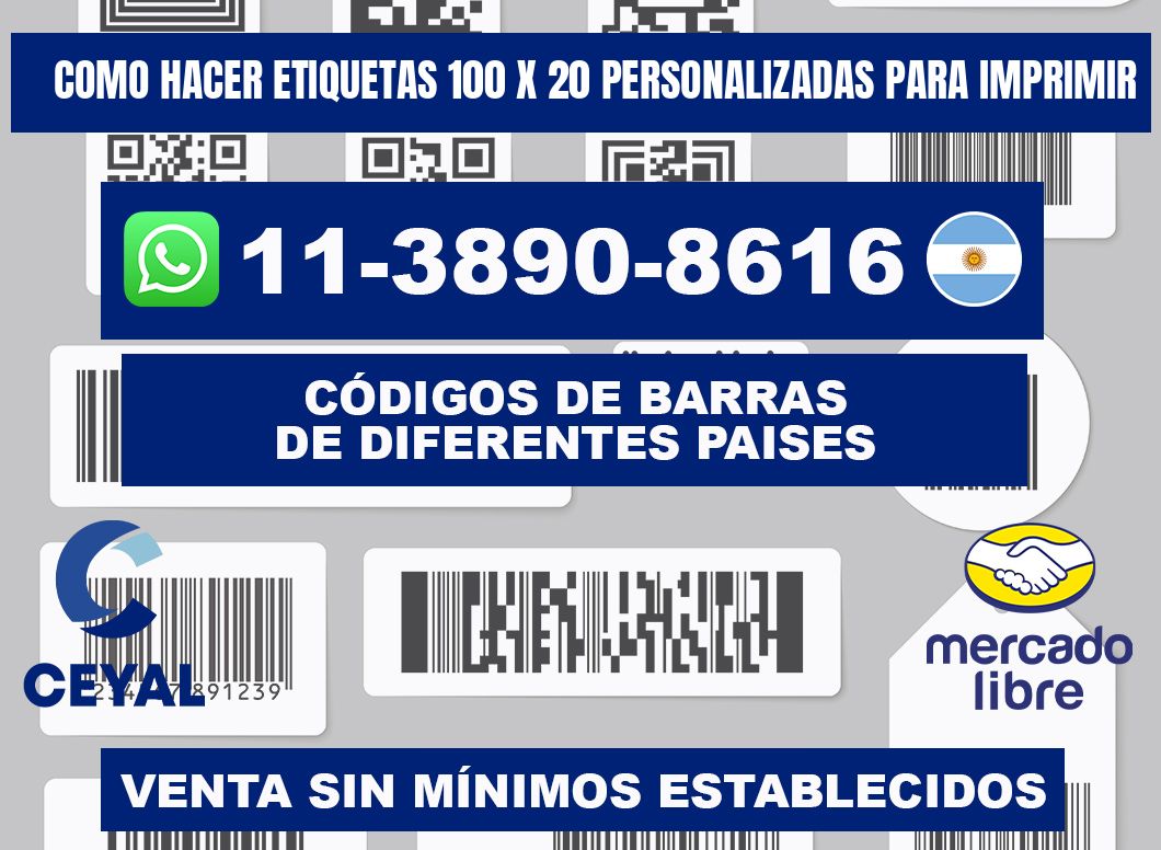 como hacer etiquetas 100 x 20 personalizadas para imprimir