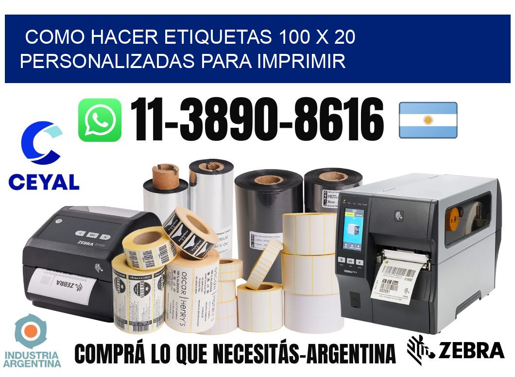 como hacer etiquetas 100 x 20 personalizadas para imprimir