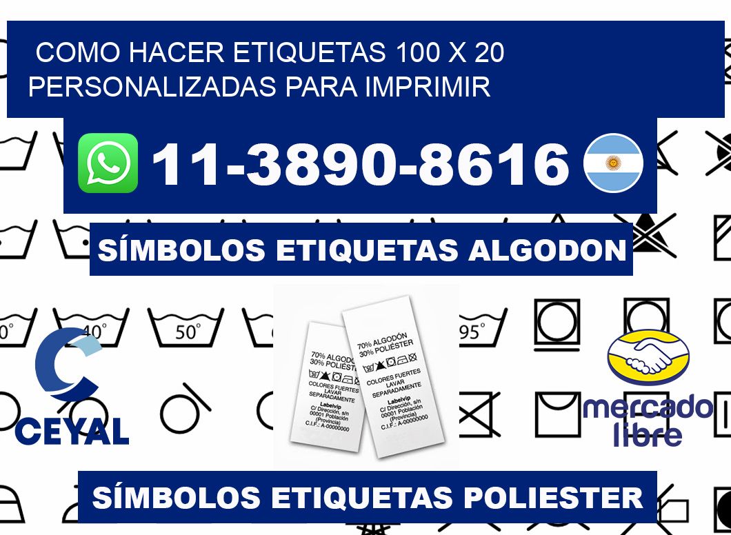como hacer etiquetas 100 x 20 personalizadas para imprimir