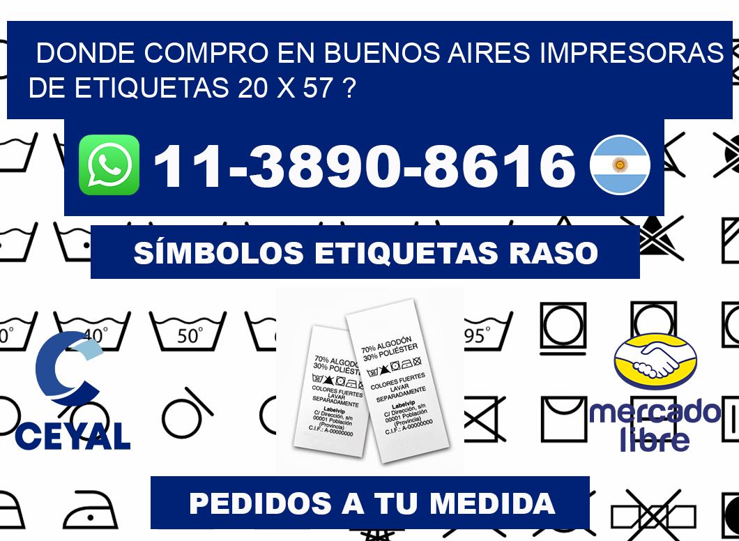 donde compro en buenos aires impresoras de etiquetas 20 x 57 ?