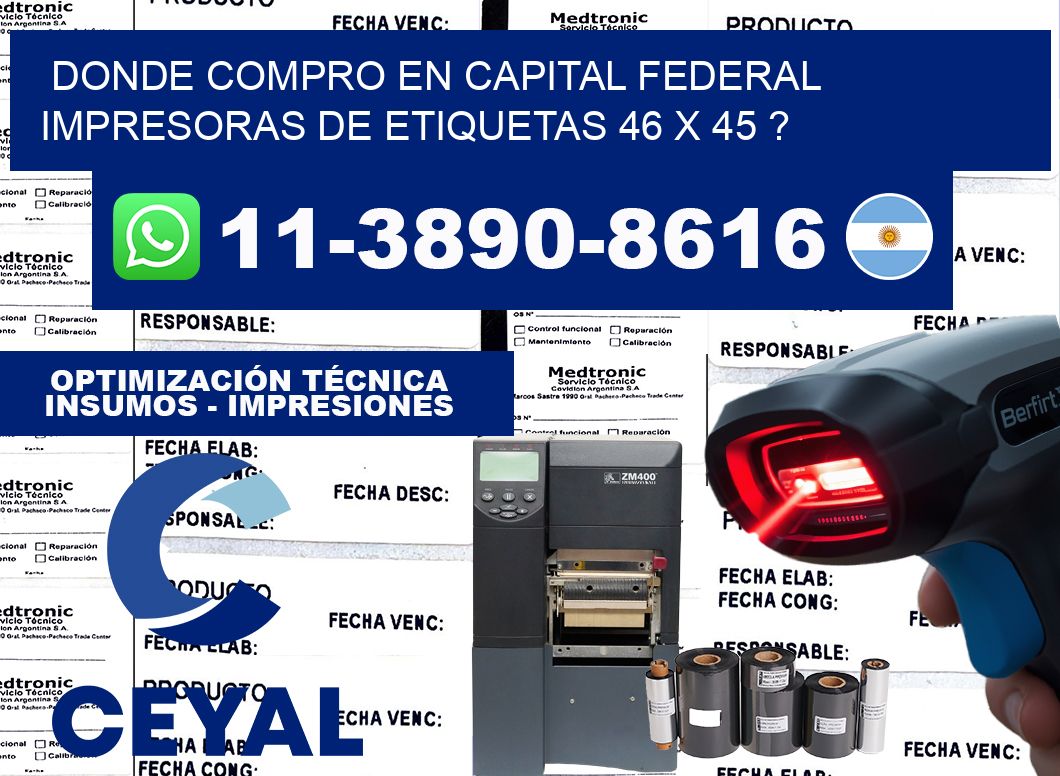 donde compro en capital federal impresoras de etiquetas 46 x 45 ?