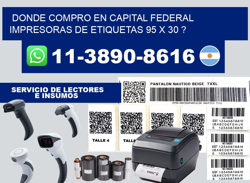 donde compro en capital federal impresoras de etiquetas 95 x 30 ?