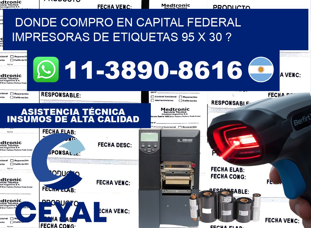 donde compro en capital federal impresoras de etiquetas 95 x 30 ?