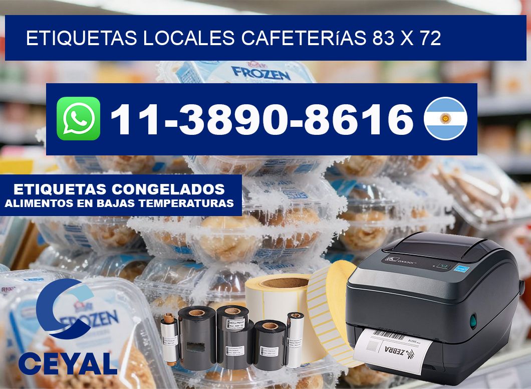 etiquetas locales cafeterías 83 x 72