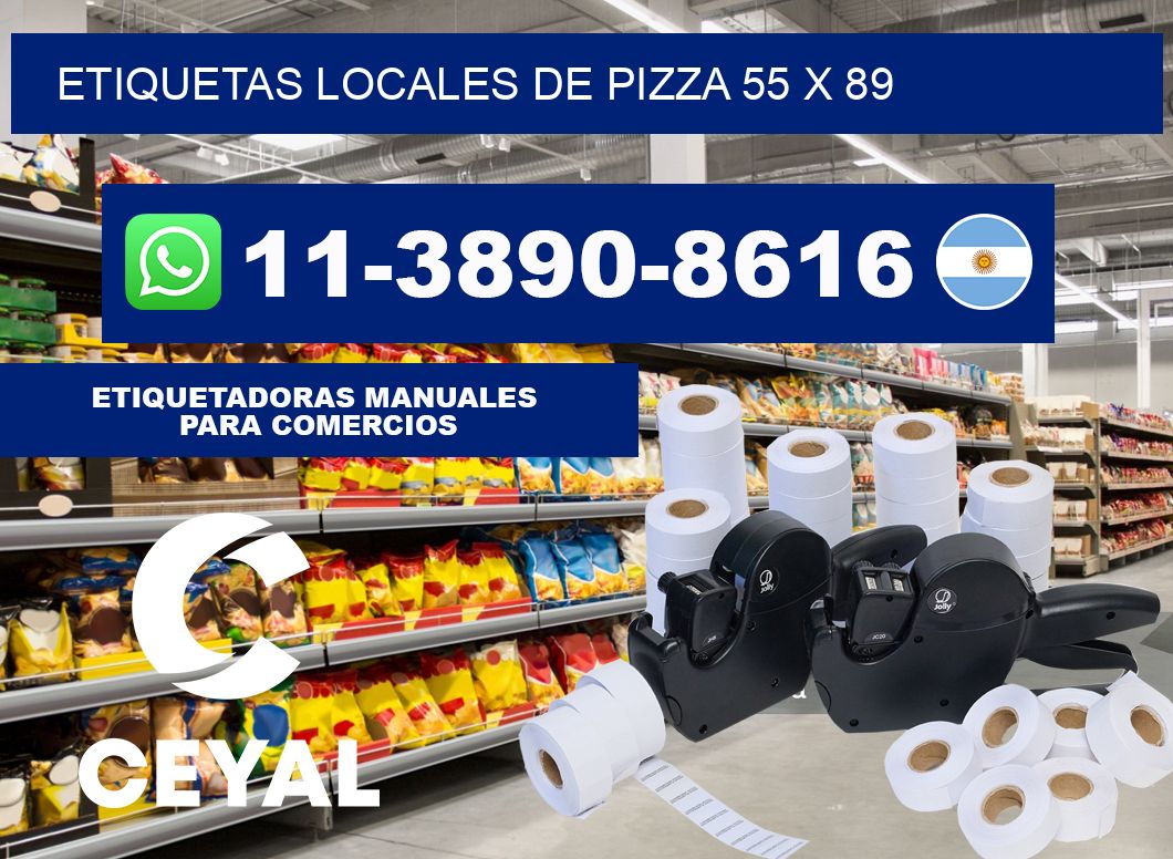 etiquetas locales de pizza 55 x 89