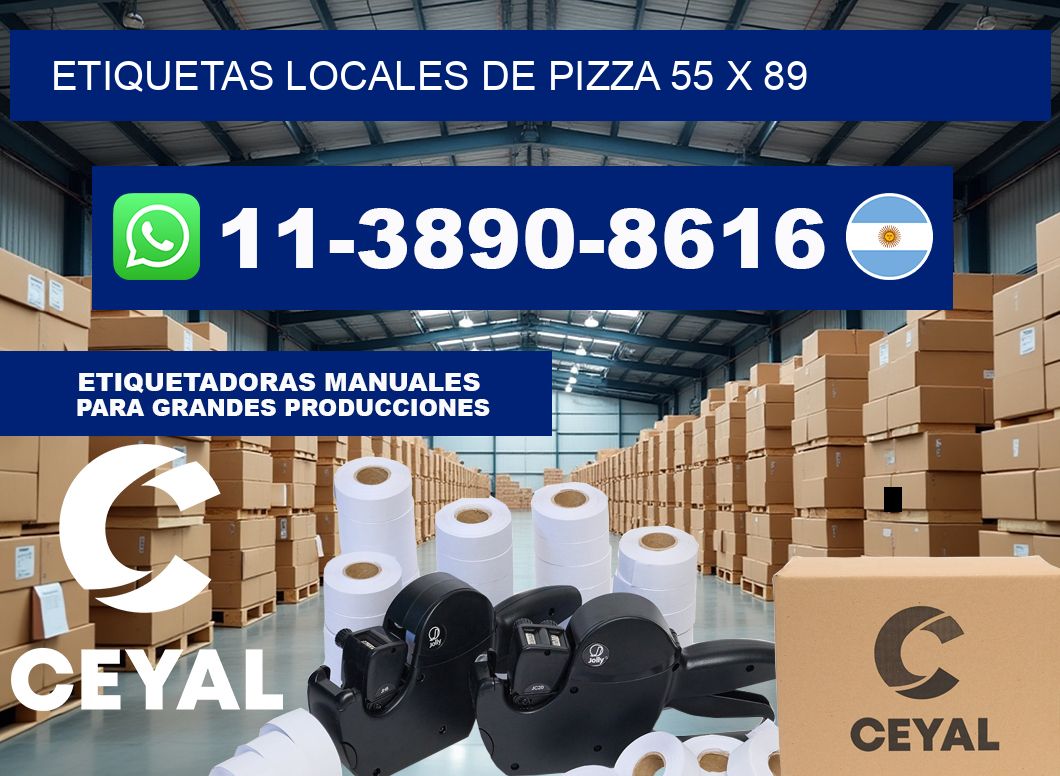 etiquetas locales de pizza 55 x 89