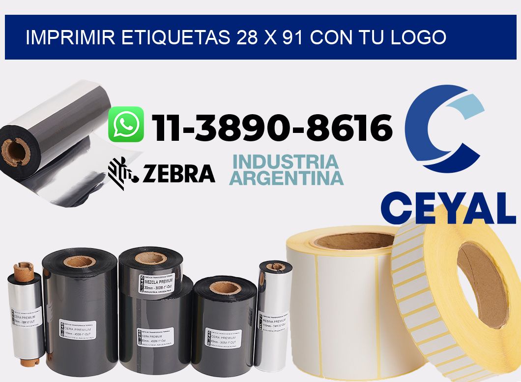 imprimir etiquetas 28 x 91 con tu logo
