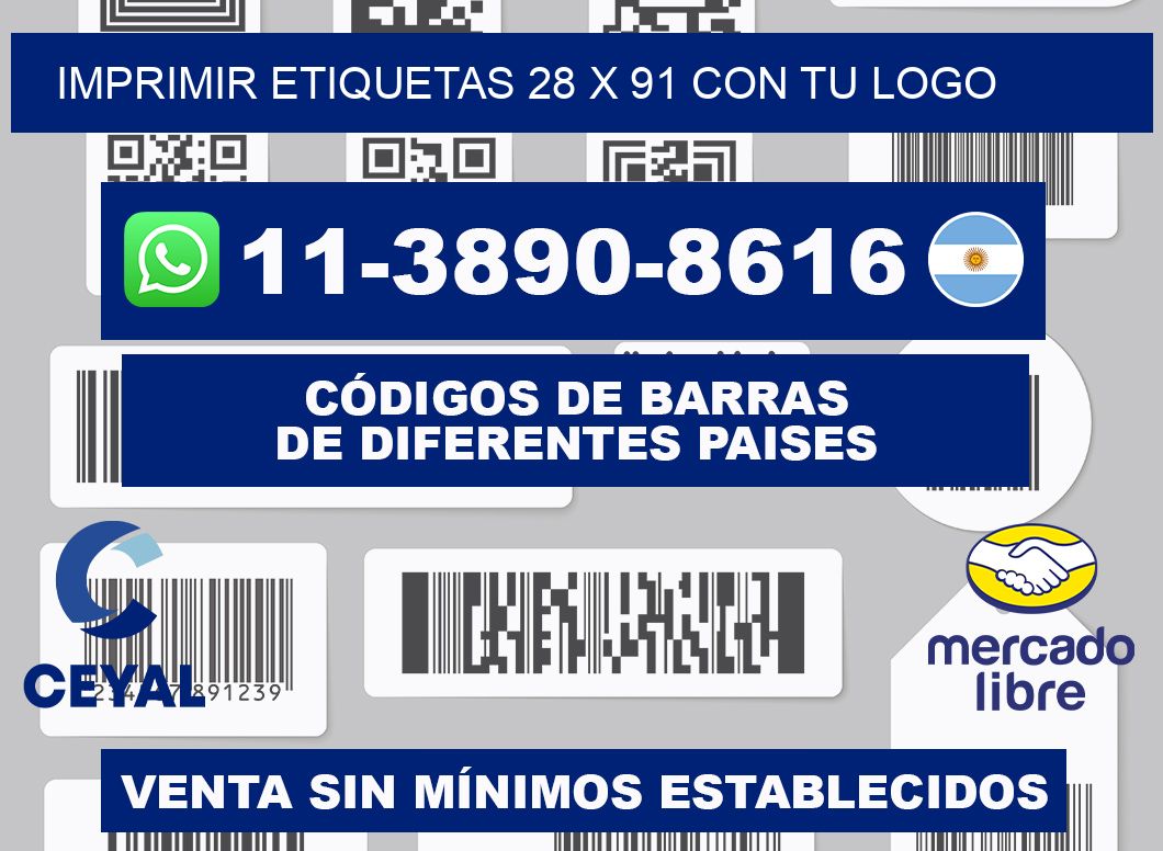 imprimir etiquetas 28 x 91 con tu logo