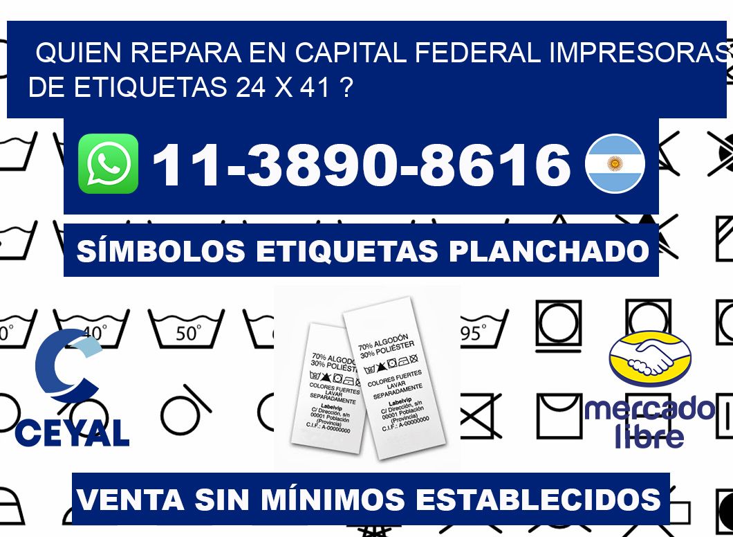 quien repara en capital federal impresoras de etiquetas 24 x 41 ?