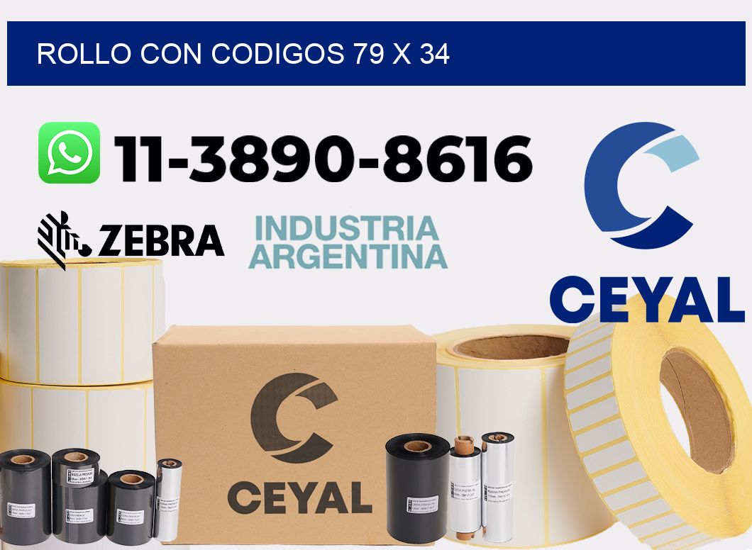 rollo con codigos 79 x 34