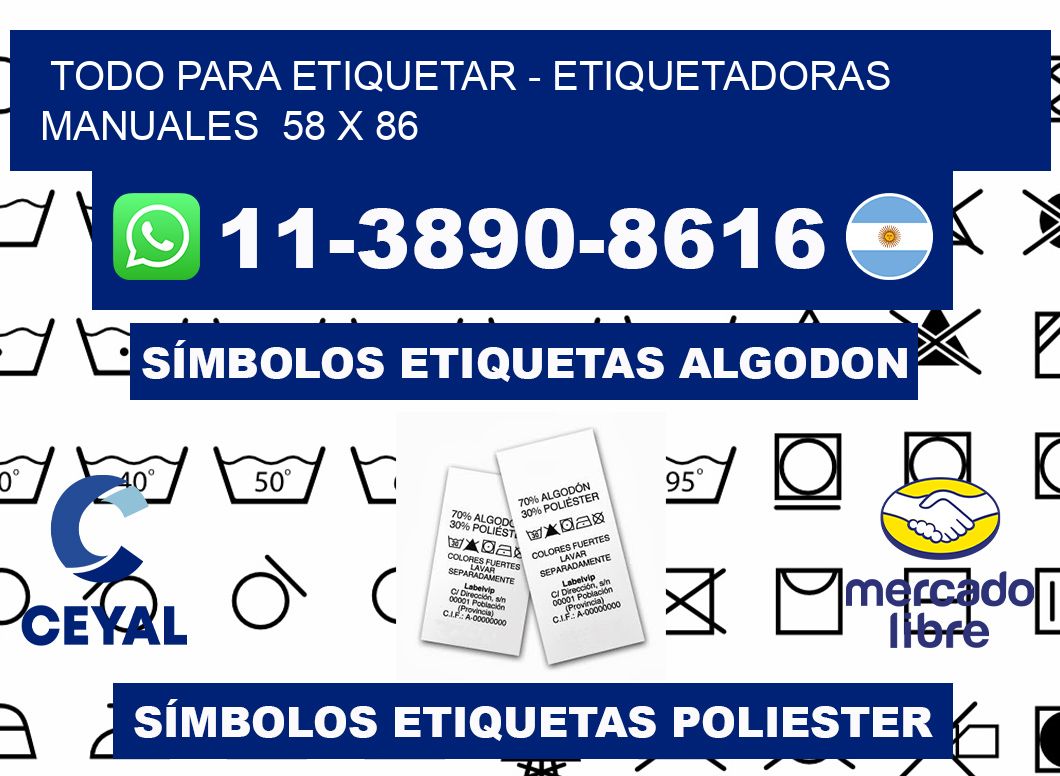 todo para etiquetar - Etiquetadoras Manuales  58 x 86