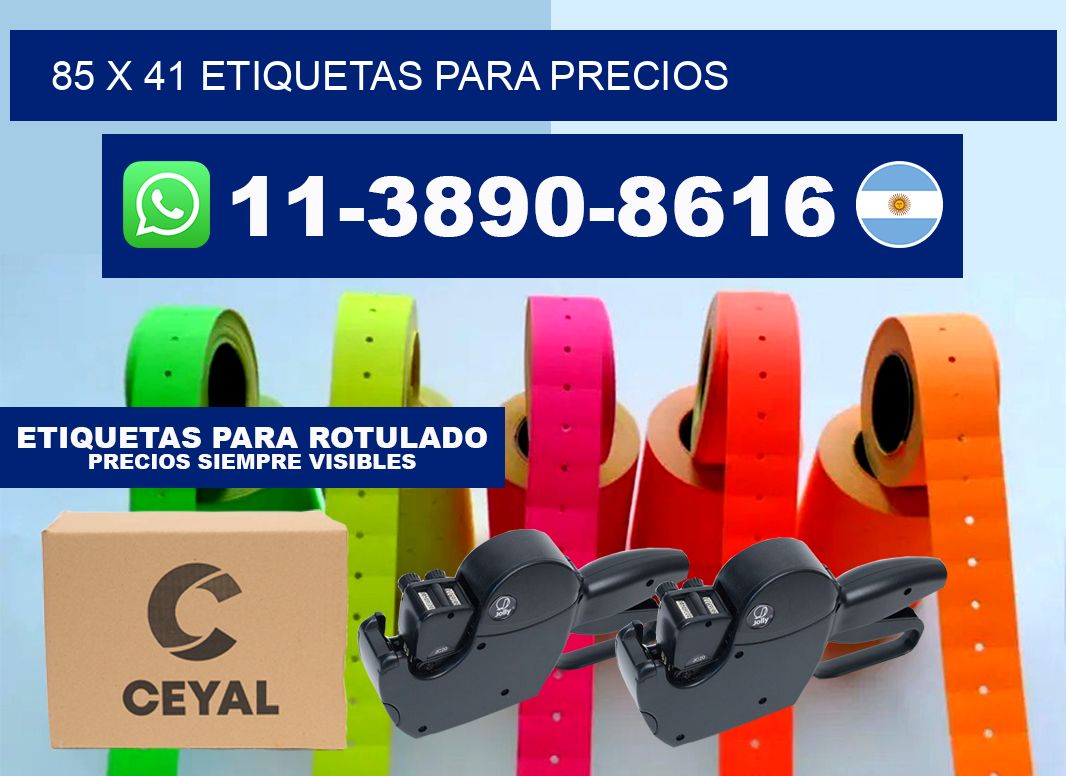 85 x 41 etiquetas para precios