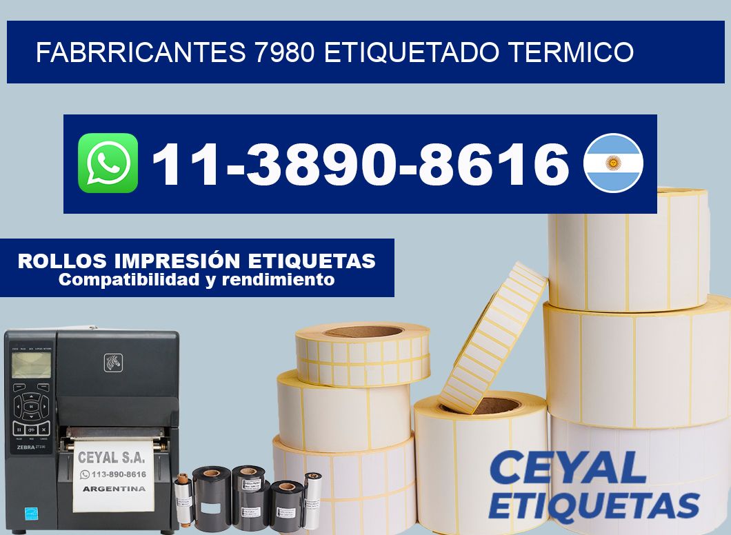 FABRRICANTES 7980 ETIQUETADO TERMICO