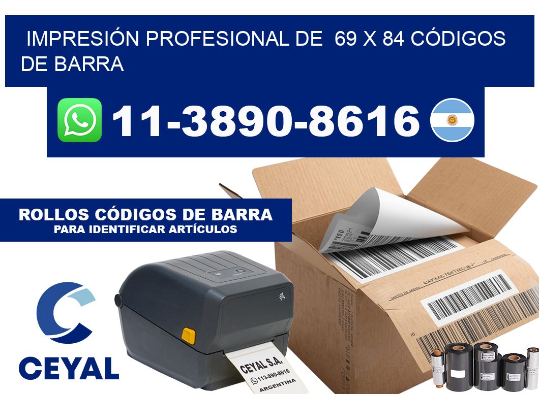 IMPRESIÓN PROFESIONAL DE 69 x 84 CÓDIGOS DE BARRA